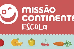 Banner ilustrativo da Escola da Missão Continente com ilustração de frutas