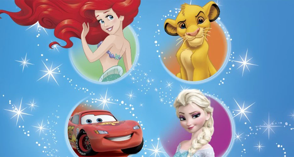 Fotografia com personagens da Disney