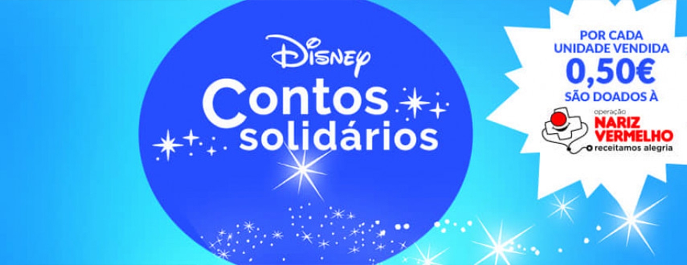 Banner promocional dos contos solidários Disney