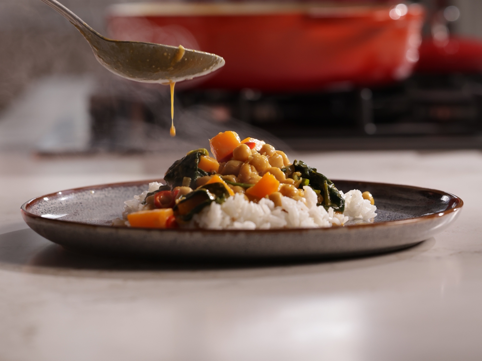 Arroz Thai de Caril de Grão