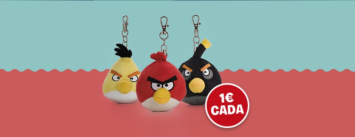 Três porta chaves solidários Angry Birds